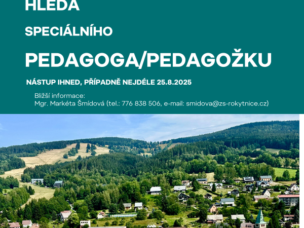 Hledáme speciálního pedagoga/pedagožku