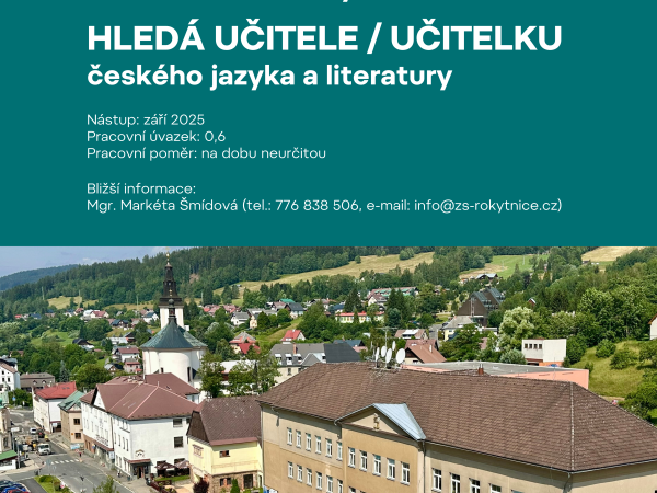 Hledáme češtináře na částečný úvazek!